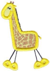 Picture of Wild Stix Giraffe Applique Machine Embroidery Design