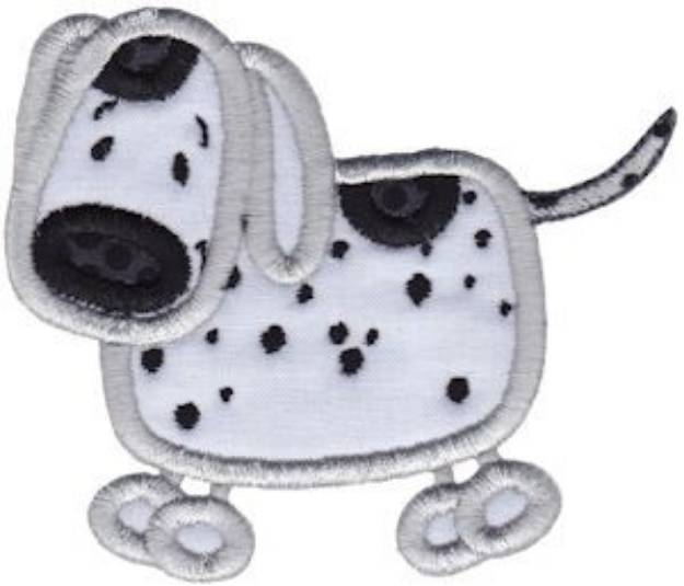 Picture of Country Animals Stix Dalmatian Applique Machine Embroidery Design