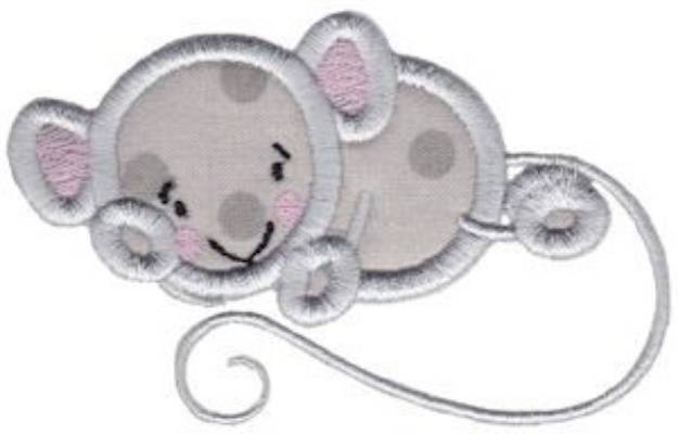 Picture of Country Animals Stix Mouse Applique Machine Embroidery Design