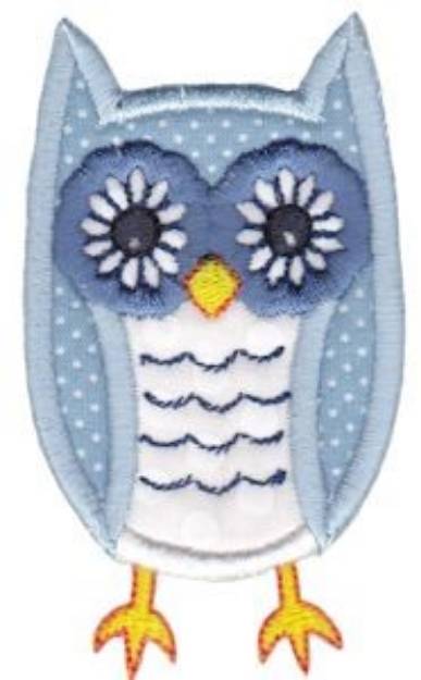 Picture of Country Animals Stix Owl Applique Machine Embroidery Design