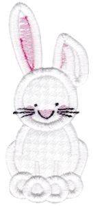 Picture of Country Animals Stix Rabbit Applique Machine Embroidery Design