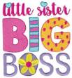 Picture of Little Sister Big Boss Machine Embroidery Design