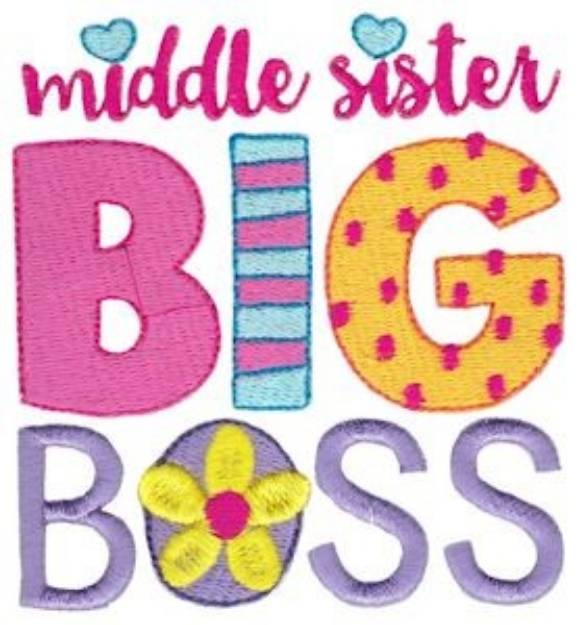 Picture of Middle Sister Big Boss Machine Embroidery Design
