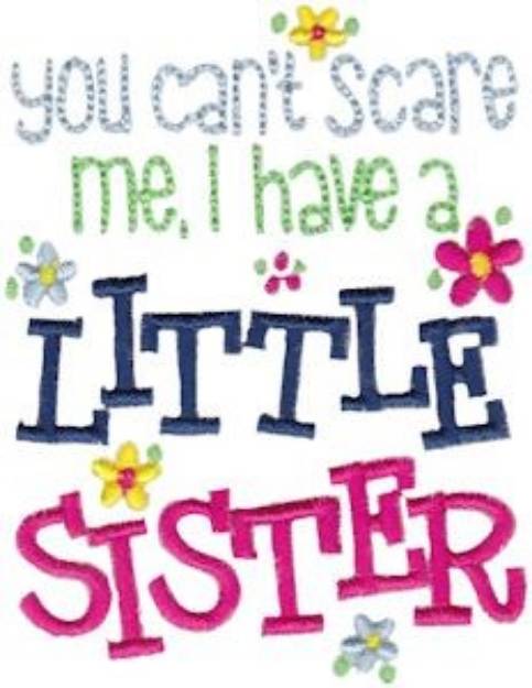 Picture of I Have A Little Sister Machine Embroidery Design