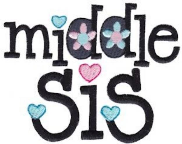 Picture of Middle Sis Machine Embroidery Design