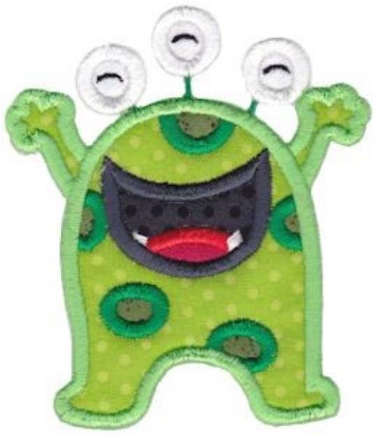 Picture of My Monster Applique Machine Embroidery Design