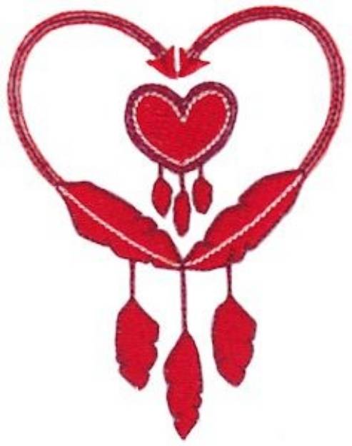 Picture of Cupid s Arrow Machine Embroidery Design