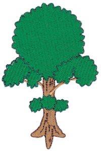 Picture of Fanciful Tree Fleur De Lis Machine Embroidery Design