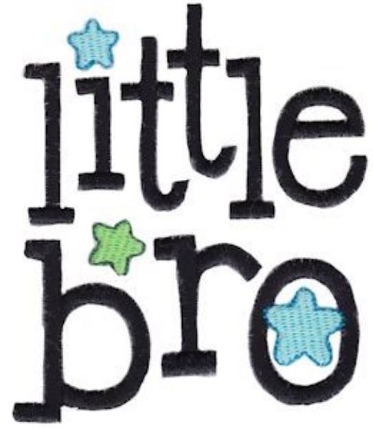 Picture of Little Bro Machine Embroidery Design