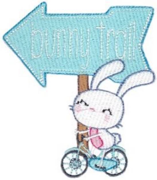Picture of Easter Arrow Sentiment Machine Embroidery Design