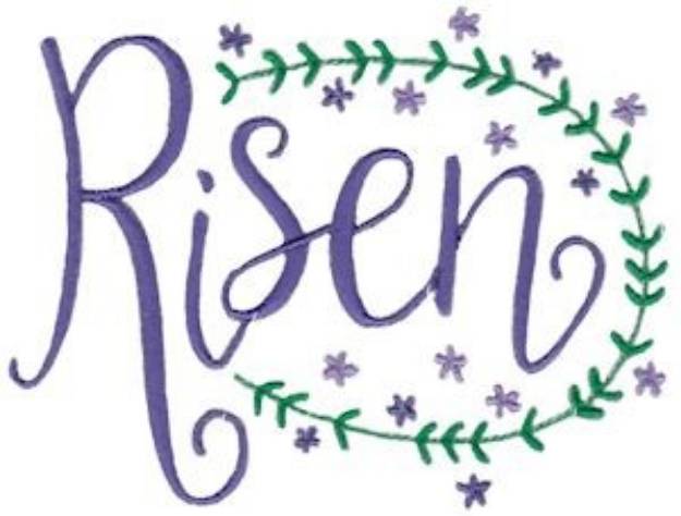 Picture of Easter Risen Machine Embroidery Design