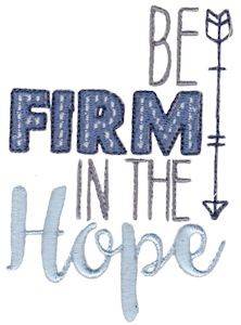 Picture of Be Firm In The Hop Machine Embroidery Design