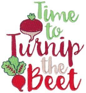 Picture of Time To Turnip The Beet Machine Embroidery Design