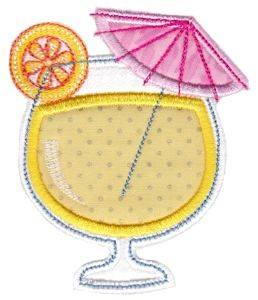 Picture of Cocktail Applique Machine Embroidery Design