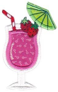 Picture of Cocktail Applique Machine Embroidery Design