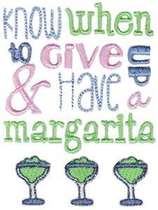 Picture of Have A Margarita Machine Embroidery Design