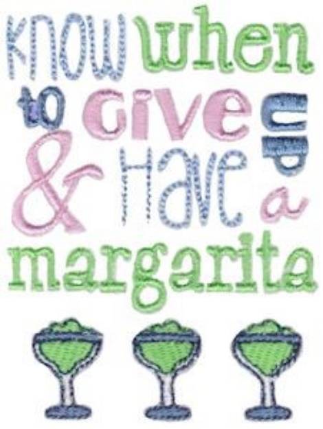 Picture of Have A Margarita Machine Embroidery Design