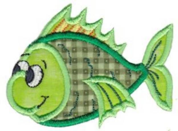 Picture of Adorable Fish Applique Machine Embroidery Design