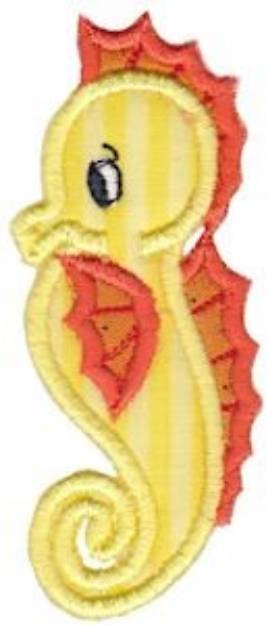 Picture of Sweet Applique Seahorse Machine Embroidery Design