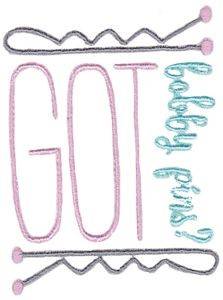 Picture of Got Bobby Pins Machine Embroidery Design