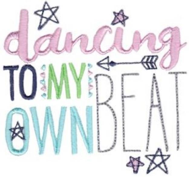 Picture of Dance To Your Beat Machine Embroidery Design
