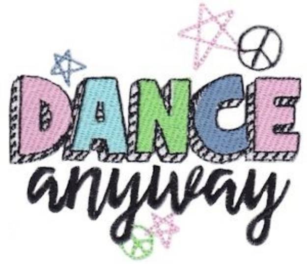 Picture of Dance Anyway Machine Embroidery Design