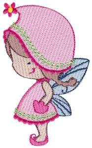 Picture of Pink Fairy Girl Machine Embroidery Design