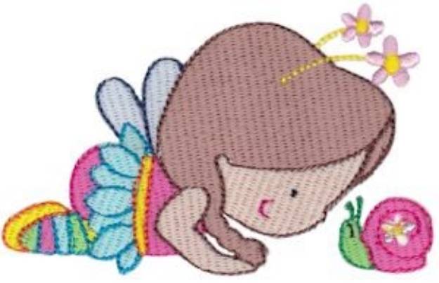Picture of Fairy & Snail Machine Embroidery Design