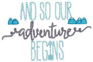Picture of Our Adventure Begins Machine Embroidery Design