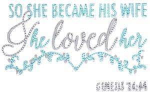 Picture of She Became His Wife Machine Embroidery Design