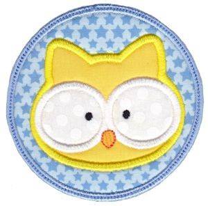 Picture of Face It Owl Applique Machine Embroidery Design