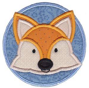 Picture of Face It Fox Applique Machine Embroidery Design
