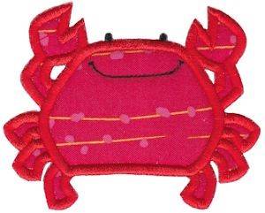 Picture of Ocean Creature Crab Applique Machine Embroidery Design