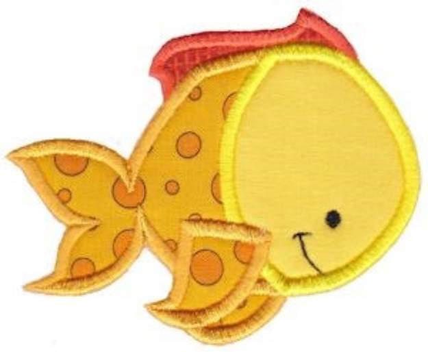 Picture of Ocean Creatures Applique Fish Machine Embroidery Design