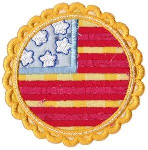 Picture of All American Patch Machine Embroidery Design