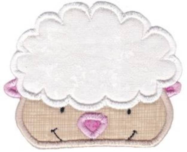 Picture of Cute Sheep Applique Machine Embroidery Design