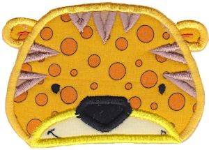Picture of Cute Leopard Applique Machine Embroidery Design