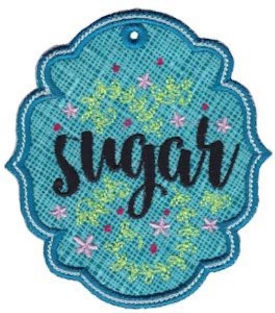 Picture of Sugar Label Applique Machine Embroidery Design