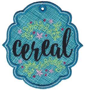Picture of Cereal Label Applique Machine Embroidery Design