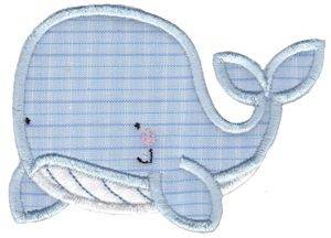 Picture of Whale Applique Machine Embroidery Design