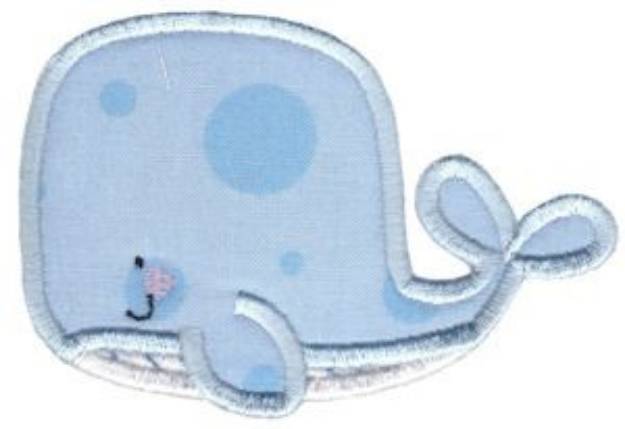 Picture of Whale Applique Machine Embroidery Design