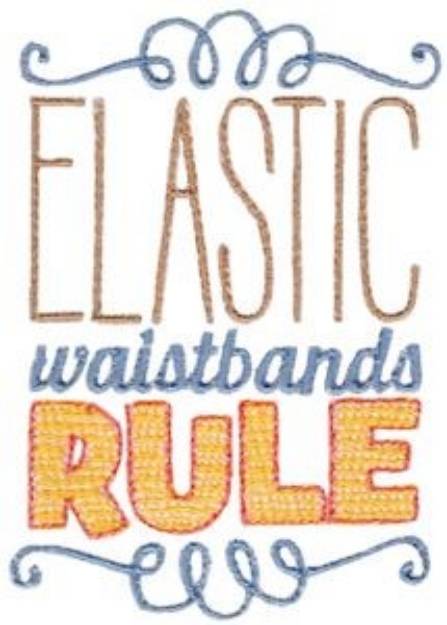 Picture of Elastic Waistbands Machine Embroidery Design