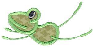 Picture of Applique Frog Jump Machine Embroidery Design