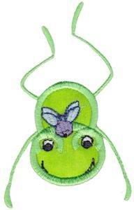 Picture of Fly & Frog Machine Embroidery Design