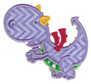 Picture of Purple Dragon Machine Embroidery Design