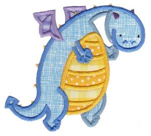 Picture of Bllue Dragon Machine Embroidery Design