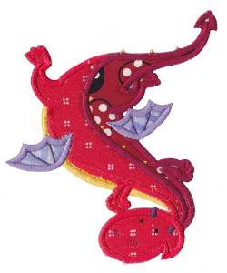 Picture of Red Dragon Machine Embroidery Design