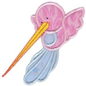 Picture of Hummingbird Applique Machine Embroidery Design