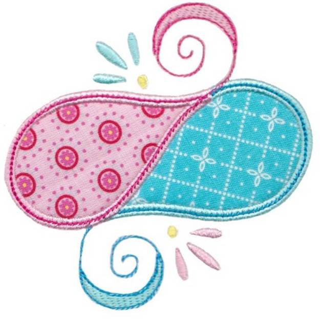 Picture of Paisley Applique Machine Embroidery Design