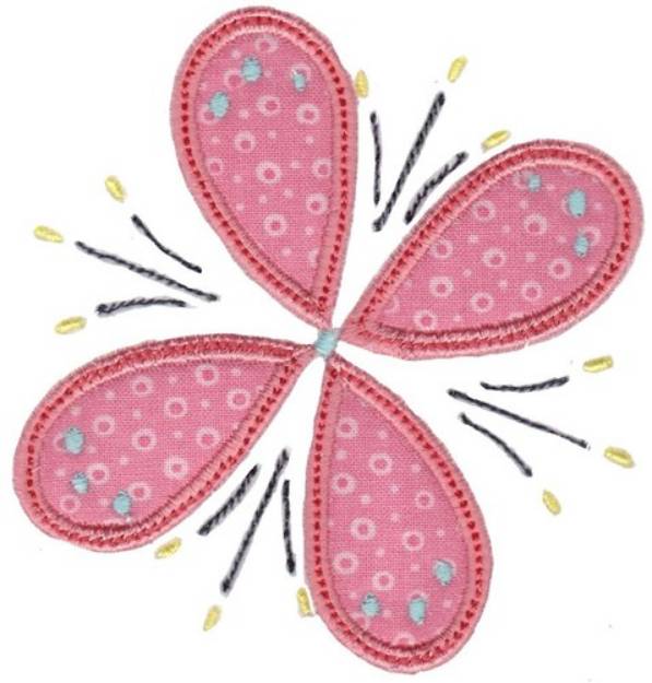 Picture of Floral Applique Machine Embroidery Design